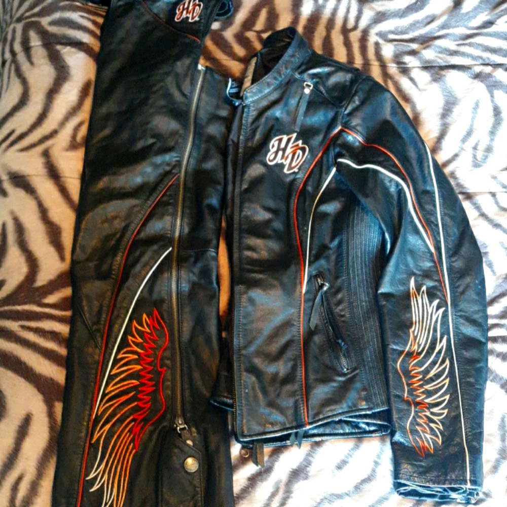 HD matching jacket & chaps